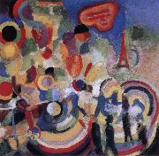 Delaunay, Robert Pay one-s respects to Belei oil painting reproduction